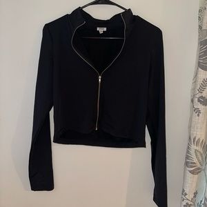 Garage Long Sleeve Cropped Zip-up